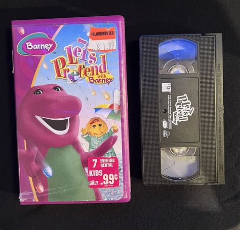 Vhs Tape Barney Lets Pretend With Barney Vhs Original Cover SexiezPicz Web Porn