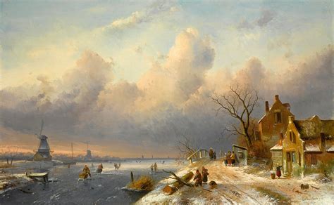 Charles Leickert Romantic Landscape Painter Landscape Dutch