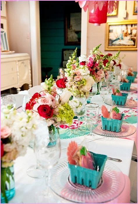 Wedding Shower Table Decorations Ideas