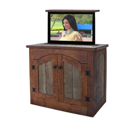 Solid wood tv cabinet modern minimalist small apartment living room tv cabinet new chinese tv cabinet bedroom locker flo shopee singapore. Rustic Tv Lift Cabinet - Small | Tv lift cabinet, Rustic ...