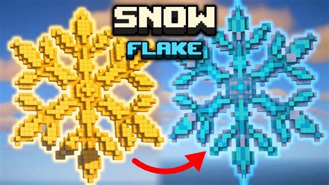 Minecraft Build Tutorial Snowflake Youtube