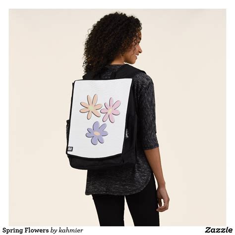 Spring Flowers Backpack Backpacks Tote Bag Flower Designs