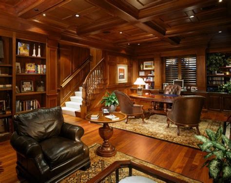 Wood Paneling Adds Elegance And Warmth To Your Home Office Дизайн