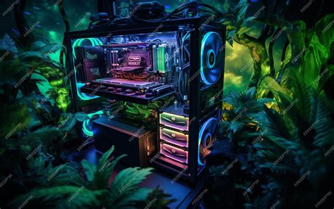 Premium AI Image | Gaming Nirvana HighPerformance PC Setup