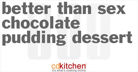 Better Than Sex Chocolate Pudding Dessert Recipe From