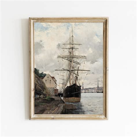 Old Ship Painting