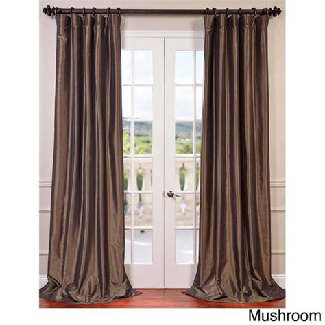 Exclusive Fabrics Faux Silk Taffeta 84 Inch Blackout Curtain Panel
