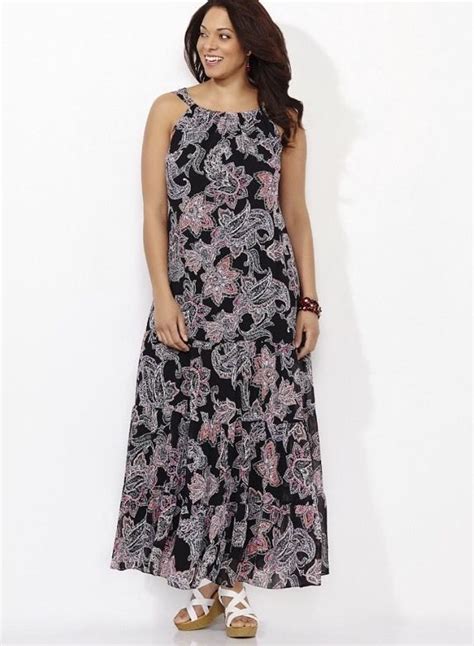 Catherines Floral Delight Maxi Dress Plus Size 5x 3436w Plus Size Maxi Dresses Autumn