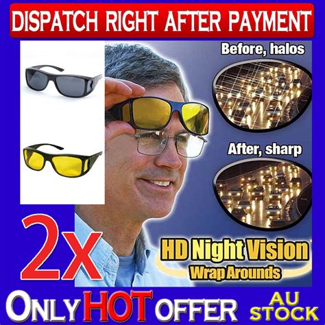 X Hd Vision Wrap Around Sunglasses Fits Over Prescription Glasses
