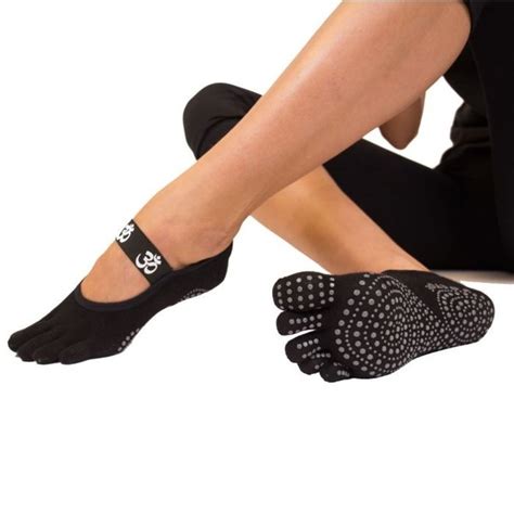 TOETOE Yoga Pilates Anti Slip Foot Cover Black Yogasokken IEDEREEN LOOPT Pilates