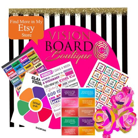 Color My Vision Vision Board Affirmations Quotes Etsy Vision