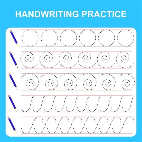 hoja de práctica de escritura a mano juego educativo para niños hoja de trabajo imprimible