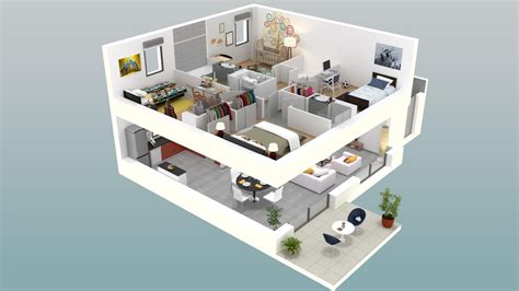 Plan De Maison Duplex 4 Chambres En 3d Idées De Travaux