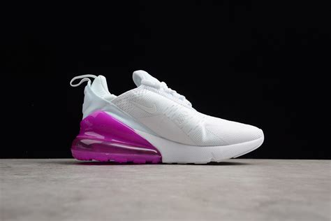Womens Nike Air Max 270 Whitepurple Running Shoes Free Shipping