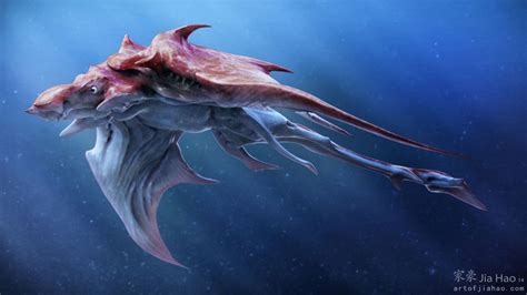 Sea Ray Jia Hao Sea Creatures Drawing Sea Monster Art Creature