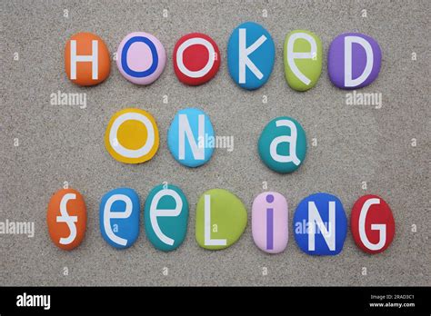 Hooked On A Feeling Creative Love Message Composed With Multi Colored