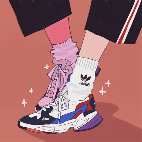 Shoes Aesthetic Drawing