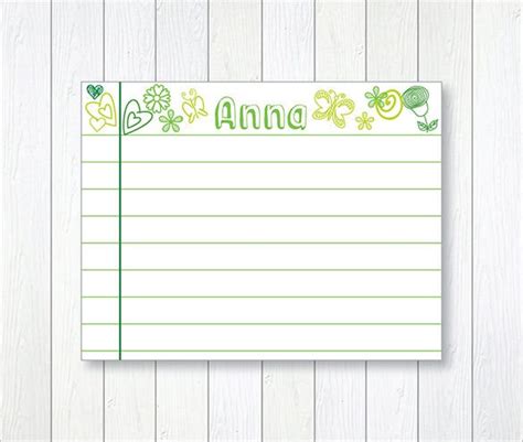 You can leave it blank or add lines or a grid to it. Index Card Template - 6+ Free Printable Word, PDF, PSD, EPS Format Download! | Free & Premium ...