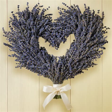 Lavender Heart Wreath Williams Sonoma