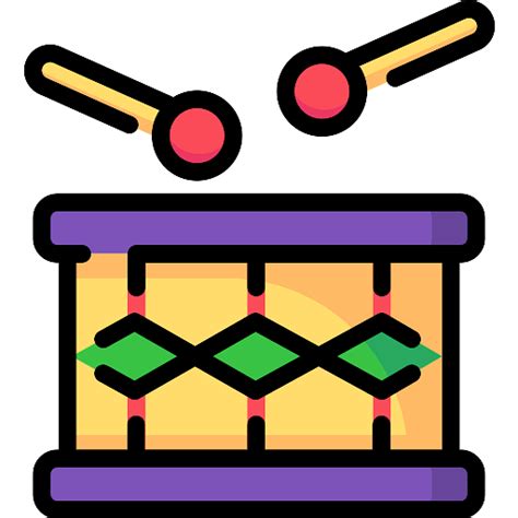 Colorful Drums Icon Transparent Png Stickpng