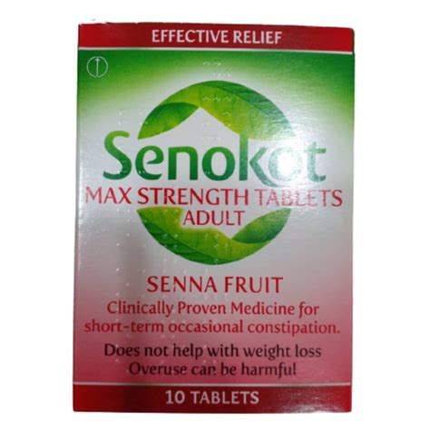 Senokot Max Strength Tablets 10 Tablets Asset Pharmacy