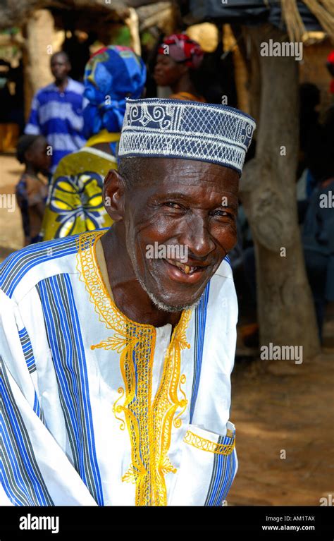Smiling Man With A Cap Burkina Faso Stock Photo Alamy