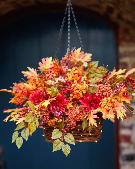 Outdoor Harvest Bloom Artificial Foliage Balsam Hill Fall Hanging