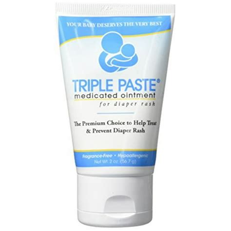 Triple Paste Medicated Ointment For Diaper Rash 2 Ounce 2 Count