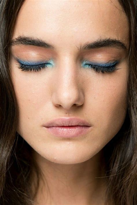 Stunning Make Up Blue Eye Makeup Colored Eyeliner Skin Makeup