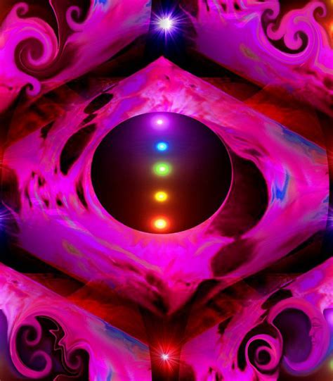 Abstract Art Chakra Energy Art Digital Painting Third Eye Open 8 X 10