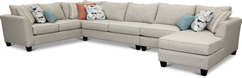 Stone 4 Piece Sectional Sofa With Raf Chaise Rc Willey