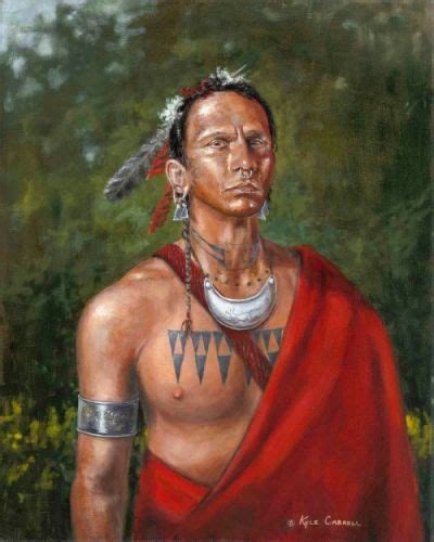 War Chief Of The Shawnee Native American Warrior Eastern Woodlands