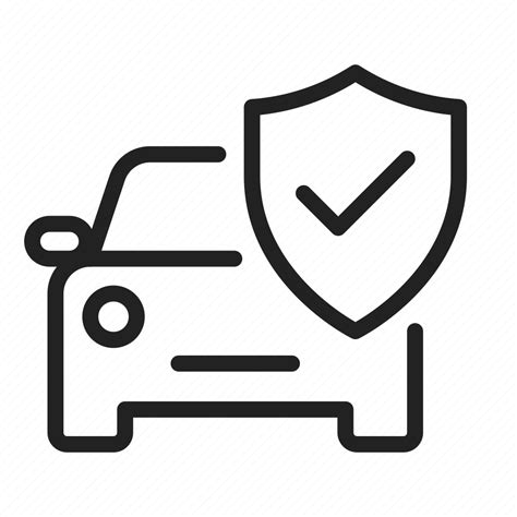 Accident Auto Car Crash Insurance Shield Vehicle Icon Download