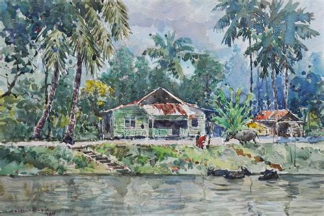 karya lukisan pelukis malaysia | Painting, Painting & drawing, Landscape