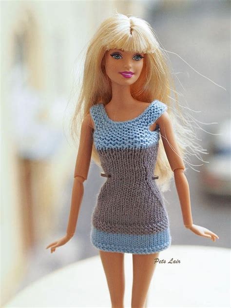 Barbie Clothes Summer Mini Dress Knitting For Barbie Etsy Barbie