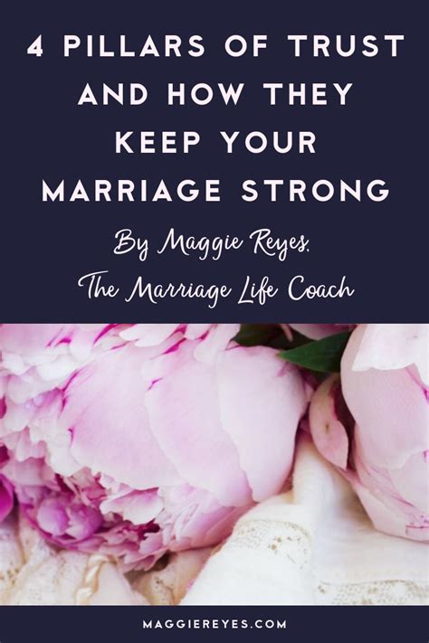 4 pillars of trust and how they keep your marriage strong