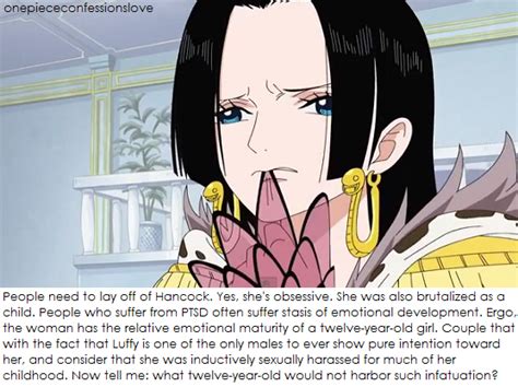 One Piece Confessions — People Need To Lay Off Of Hancock Yes Shes
