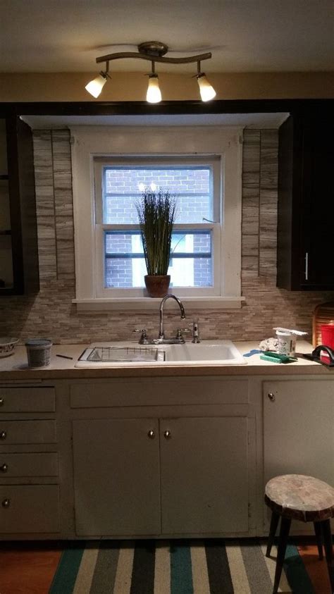 I'm glad we used the metal we bought the tiles at the same time as the kitchen, and then my joiner installed the kitchen cabinets at. Opinions on My Backsplash and Window Tiling (With images ...