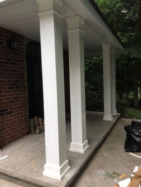 Fiberglass Column Installation Column Guru Toronto Ontario Square Columns Porch Columns