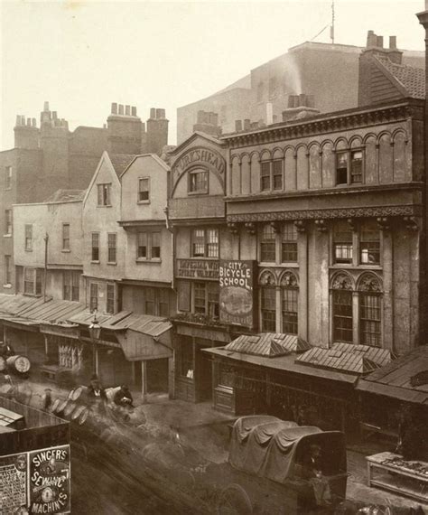 Aldgate 1880 Buildings Were Demolished Shortly After When The