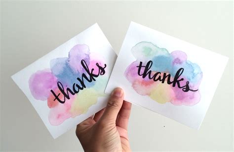 Then package them up and send them out! Easy 5 Minute DIY Watercolor Greeting Card | RECESS