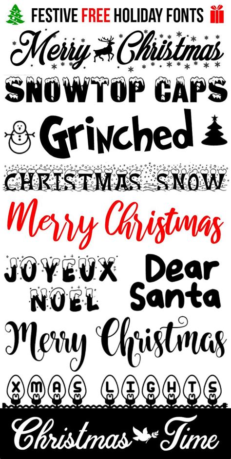 10 Free Festive Christmas Fonts Holiday Fonts Christmas Fonts Free