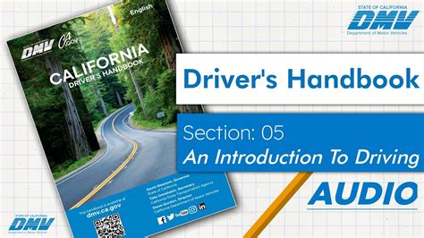 Dmv California Handbook Audio 2024 Section 05 An Introduction To Driving Californiadmvtest