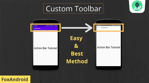 How To Add Custom Toolbaractionbar Android Studio Tutorial Youtube