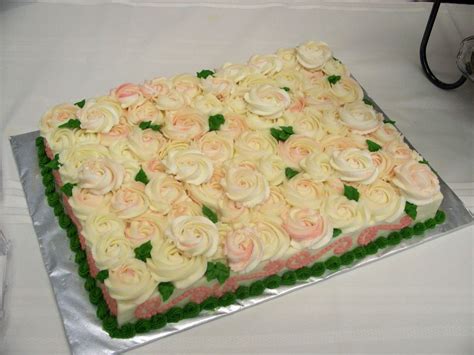 Pink And White Rose Swirl Cake