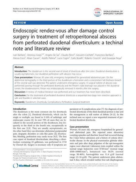 Endoscopic Rendez Vous After Damage Control Surgery In Treatment Of