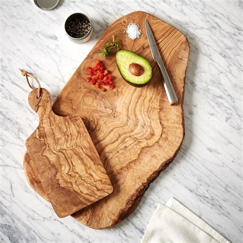 Olive Wood Rustic Chopping Board West Elm Uk