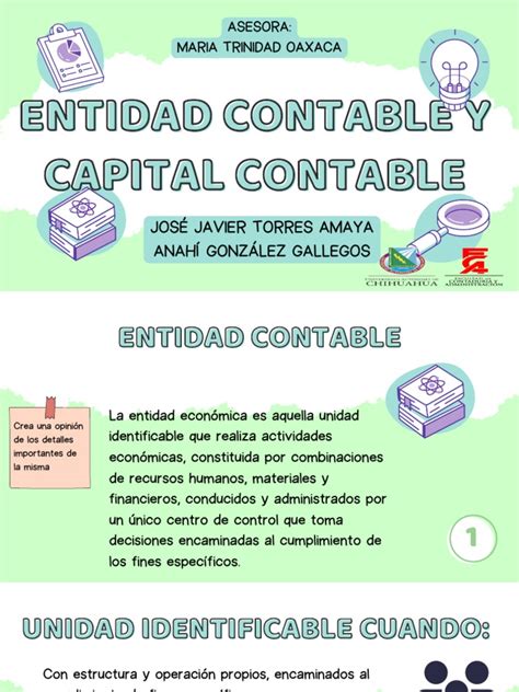 Entidad Contable Y Capital Contable Pdf Contabilidad Capital