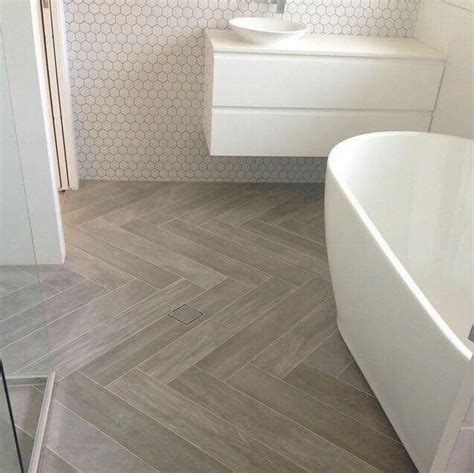 Trendy thursday geometric patterns herringbone floor slate bathroom slate bathroom floor. Loving this flooring! | Herringbone tile, Bathroom ...