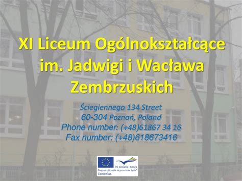 PPT XI Liceum Ogólnokształcące im Jadwigi i Wacława Zembrzuskich